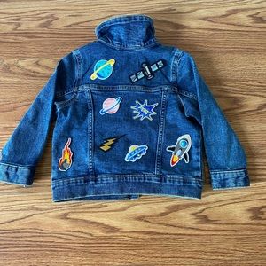 Dark wash  denim jacket. New